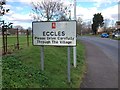 Eccles Village Sign