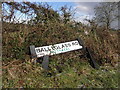 Damaged road sign, Ballyglass Road