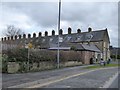 Bus stop and rear of Skippers Inn