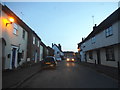 Dusk on Puckeridge High Street