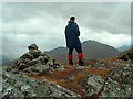 NN2817 : Beinn Damhain (summit cairn) by Raibeart MacAoidh
