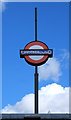 TQ2587 : London Underground roundel, Golders Green by Jim Osley