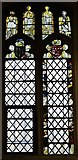 TR0653 : Chilham: St. Mary's Church: Medieval glass fragments 3 by Michael Garlick