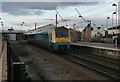 Train arriving in Warrington Bank Quay