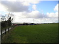 Farm buildings and wind turbine