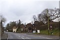 Bus stop at road junction in Charlton on the Hill