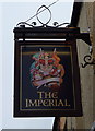 Sign for the Imperial pub, Filey