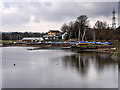 SD7909 : Elton Reservoir and Sailing Club by David Dixon