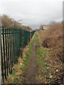 Footpath on the south side of the railway