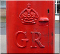 Cypher, George V postbox on Station Road, Filey