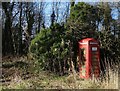 Redundant telephone kiosk in Elsham