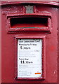 Detail, George V postbox on Murchison Street, Scarborough