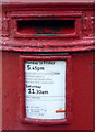 Detail, Victorian postbox on North Leas Avenue, Scarborough