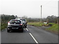 Traffic hold-up along B4 Termon Road, Tremoge