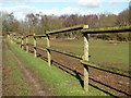 Post and rail fence at Providence Farm