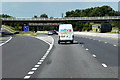 Northbound M1, Exit Sliproad at Junction 36 and Tankersley Lane Bridge