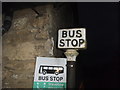 Pre-Worboys bus stop sign in Chiselhampton