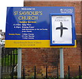 Sign for St Saviour