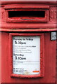 Detail, Victorian postbox on Belvedere Road, Scarborough