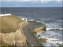 NZ4059 : The headland below Roker Cliff Park by Oliver Dixon