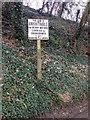 Pre-Worboys Maidstone Rural District sign, High Banks, Loose