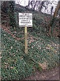 TQ7551 : Pre-Worboys Maidstone Rural District sign, High Banks, Loose by Chris Whippet