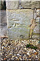 Benchmark on cottage at Park Farm