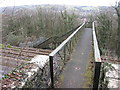 Footbridge over the Cardiff-Pontypridd railway line