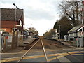 Chilworth station from the level crossing