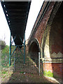 Road bridge and footbridge