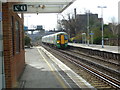 Train arriving on Platform 2