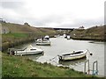 NZ3376 : Boats in Seaton Sluice Harbour by Graham Robson
