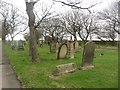 NZ3179 : Graves in Blyth Links Cemetery by Graham Robson