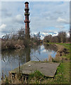 SK4834 : Disused chimney along the Erewash Canal by Mat Fascione