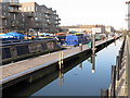 Kilbreck, narrowboat moored in Brentford Lock basin