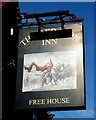 Sign for the Red Lion public house, Cloughton