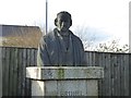 Bust of Brunel overlooking his Tamar bridge