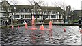 Pink fountains in Castle Square