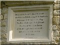 Commemorative stone, The Old School House, North Luffenham