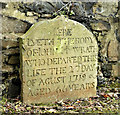 John McIlwrath headstone, Shankill Graveyard, Belfast (March 2016)