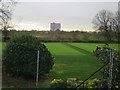 Bowling greens by Alexandra Road