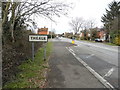 Sign entering Theale