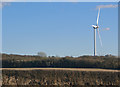 View towards wind turbine at Stormy Down