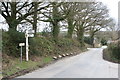 Finger post on the junction at Bosneives