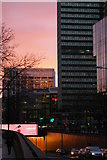 TQ2982 : Sunset, Euston Road, London NW1 by Christopher Hilton