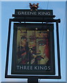 Sign for the Three Kings public house, Fornham All Saints