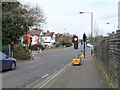TQ1287 : Temporary traffic lights on Cannon Lane by Christine Johnstone