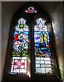 Memorial window in Fenny Bentley parish church