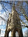 SO8454 : The spire of St Andrew's church by Philip Halling