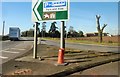 Road junction of A46 and A439